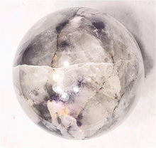 Load image into Gallery viewer, Kunzite and Lepidolite in Quartz 60mm Sphere also UV Unique Holiday Gift 6232
