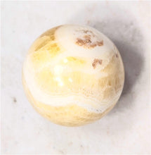 Load image into Gallery viewer, Fluorescent Orange Calcite 35mm Sphere for UV Collection Holiday Gift 6241
