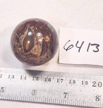 Load image into Gallery viewer, Patterned Jasper Decor 38mm Interior Sphere - Table Sculpture - Unique Gift 6413
