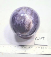 Load image into Gallery viewer, Purple Lepidolite 89mm Interior Decor Sphere for Home or Office 6457
