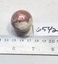 Load image into Gallery viewer, Red UV Calcite 29mm Fluorescent Sphere - Great Decor Item - CA UV Mineral 6542
