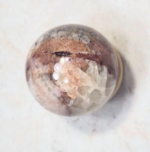 Load image into Gallery viewer, Red UV Calcite 29mm Fluorescent Sphere - Great Decor Item - CA UV Mineral 6542
