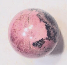 Load image into Gallery viewer, Rhodonite 38mm Interior Decor Semi Precious Gemstone Sphere/Home or Office 6592
