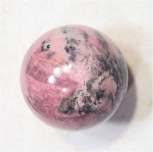 Load image into Gallery viewer, Rhodonite 38mm Interior Decor Semi Precious Gemstone Sphere/Home or Office 6592

