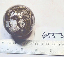Load image into Gallery viewer, Mushroom Jasper w Crystal Vugs 57mm Classic Decor Sphere - Table Sculpture 6553

