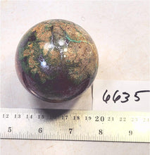 Load image into Gallery viewer, Native Copper/Cuprite/Malachite in Matrix/67mm Sphere/Home/Office/Artwork 6635
