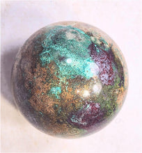 Load image into Gallery viewer, Native Copper/Cuprite/Malachite in Matrix/67mm Sphere/Home/Office/Artwork 6635

