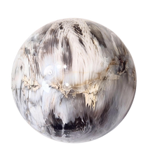 Load image into Gallery viewer, Fluorescent Petrified Wood w Crystal Vugs 89mm Sphere for UV Collection 6552
