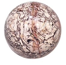 Load image into Gallery viewer, Chipboard Rhyolite 89mm Sphere - Angular Chiplike Inclusions - Decor Stone 6492
