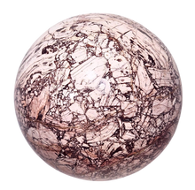 Load image into Gallery viewer, Chipboard Rhyolite 89mm Sphere - Angular Chiplike Inclusions - Decor Stone 6492
