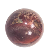 Load image into Gallery viewer, Patterned Jasper Decor 38mm Interior Sphere - Table Sculpture - Unique Gift 6413
