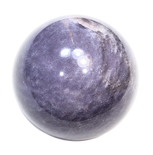 Load image into Gallery viewer, Purple Lepidolite 89mm Interior Decor Sphere for Home or Office 6457
