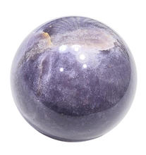 Load image into Gallery viewer, Purple Lepidolite 89mm Interior Decor Sphere for Home or Office 6457
