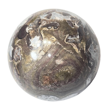 Load image into Gallery viewer, Mushroom Jasper w Crystal Vugs 57mm Classic Decor Sphere - Table Sculpture 6553
