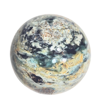 Load image into Gallery viewer, Plasma Agate 48mm Sphere - Clear Creek CA Stone -Home/Office Interior Decor 6440
