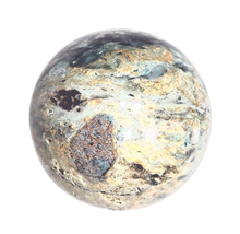 Load image into Gallery viewer, Plasma Agate 48mm Sphere - Clear Creek CA Stone -Home/Office Interior Decor 6440
