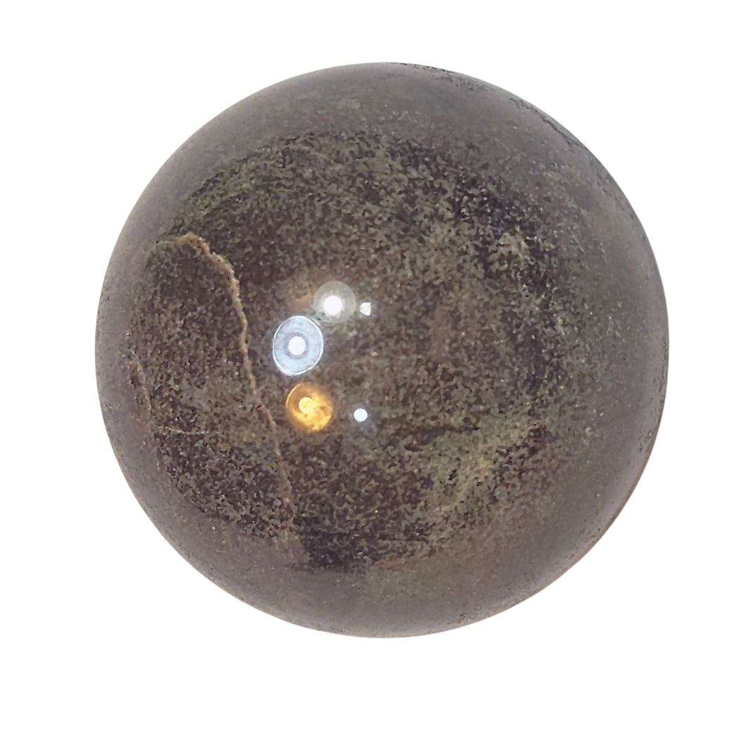 32mm Powellite Sphere – Långban, Sweden – Pale Yellow Fluorescence-Rare 6372