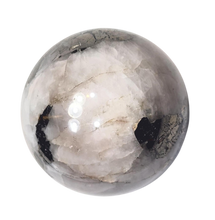 Load image into Gallery viewer, Pyrite in Quartz 44mm Interior Decor Sphere for Home or Office Interiors - Healing Stone 6507
