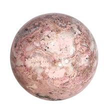 Load image into Gallery viewer, Pink Rose Stone 64mm - 2-1/2&quot; - Decor Sphere - Pyroxmangite - AKA Manganolite
