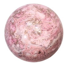 Load image into Gallery viewer, Pink Rose Stone 64mm - 2-1/2&quot; - Decor Sphere - Pyroxmangite - AKA Manganolite
