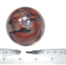 Load image into Gallery viewer, AZ Red &amp; Gray Pet Wood 60mm Sphere Modern Organic Style / Other Interiors 6367
