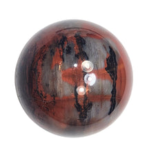 Load image into Gallery viewer, AZ Red &amp; Gray Pet Wood 60mm Sphere Modern Organic Style / Other Interiors 6367
