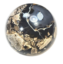 Load image into Gallery viewer, Volcano Agate 5&quot; Interior Design Sphere Sculpture + UV Natural Modern 6382 Gift!
