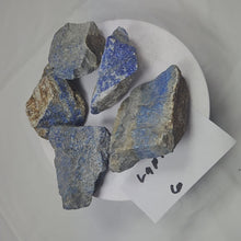 Load and play video in Gallery viewer, Lapis Lazuli 5 Specimens or Cutting Rough Metaphysical Healing Stones Lapis6
