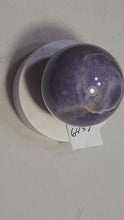 Load and play video in Gallery viewer, Purple Lepidolite 89mm Interior Decor Sphere for Home or Office 6457
