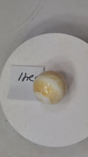 Load and play video in Gallery viewer, Fluorescent Orange Calcite 35mm Sphere for UV Collection Holiday Gift 6241
