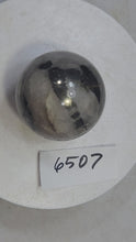 Load and play video in Gallery viewer, Pyrite in Quartz 44mm Interior Decor Sphere for Home or Office Interiors - Healing Stone 6507
