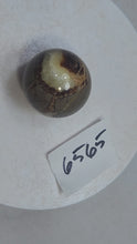 Load and play video in Gallery viewer, Fluorescent Septarian Nodule Piece 32mm Sphere for UV Collection or Study 6565
