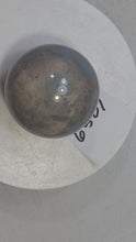 Load and play video in Gallery viewer, Sky Blue Burro Creek Fluorescent Agate 50mm Sphere - Decor or Collectible 6501
