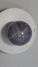 Load and play video in Gallery viewer, Purple Lepidolite 60mm Sphere – Calming Stone - Interior Decor - Healing 6419
