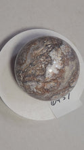 Load and play video in Gallery viewer, AZ Plume Fluorite 73mm Interior Decor Stone Sphere for Home or Office 6459

