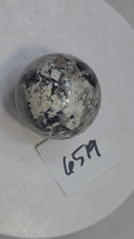 Load and play video in Gallery viewer, Fluorescent Mont St Hilaire Hackmanite 35mm Sphere for Collection or UV Study 6519
