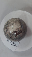 Load and play video in Gallery viewer, Mushroom Jasper 60mm or 2-3/8&quot; Sphere - Table Top Sculpture - Home Decor 6392
