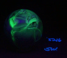 Load image into Gallery viewer, Fluorescent Chalcedony and Magnesite 76mm Sphere for Collection or Decor 5216
