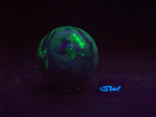Load image into Gallery viewer, Fluorescent Chalcedony and Magnesite 76mm Sphere for Collection or Decor 5216
