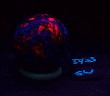 Load image into Gallery viewer, Fluorescent AZ Calcite and Fluorite 73mm Sphere SW LW Collection 5423
