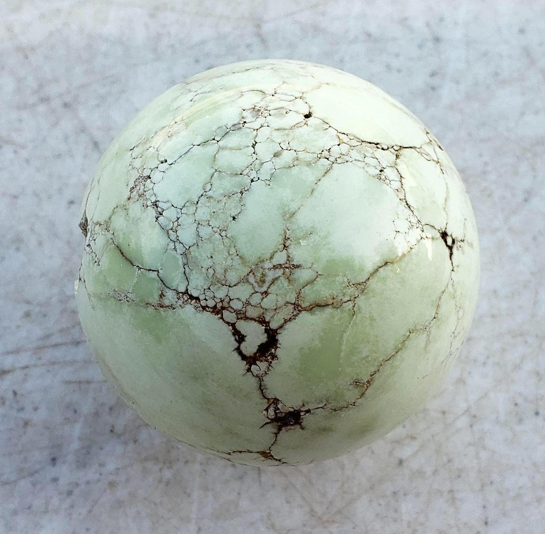Citron Chrysoprase 50mm Sphere Home Decor or Unique Gift or Metaphysical 5199
