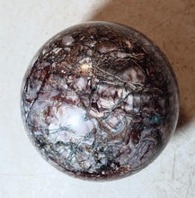 Load image into Gallery viewer, Brecciated Big Horn Area AZ Fluorite 86mm Sphere for Decor or Unique Gift 5218

