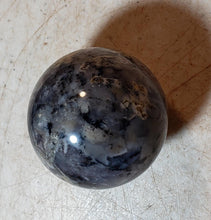 Load image into Gallery viewer, Fluorescent Amethyst Sage Agate 44mm Sphere Unique Gift or Healing Stone 5225
