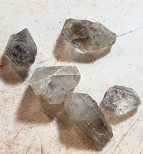 Load image into Gallery viewer, Tibetan Herkimer Quartz Crystals Set of 5 Stones for Jewelry or Metaphysical YTXL4
