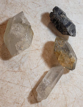 Load image into Gallery viewer, Tibetan Herkimer Quartz Crystals Set of 4 Stones for Jewelry or Metaphysical YTXL2
