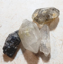 Load image into Gallery viewer, Tibetan Herkimer Quartz Crystals Set of 4 Stones for Jewelry or Metaphysical YTXL2

