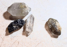 Load image into Gallery viewer, Tibetan Herkimer Quartz Crystals Set of 4 Stones for Jewelry or Metaphysical YTXL2
