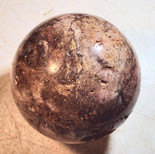 Load image into Gallery viewer, AZ Red Jasper w Crystal Vugs 152mm Sphere for Collection or Home Decor 5266

