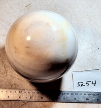 Load image into Gallery viewer, Aguila White Marble 152mm Large Sphere for Collection or Home Decor or Gift 5254
