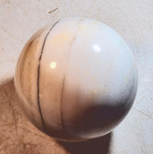 Load image into Gallery viewer, Aguila White Marble 152mm Large Sphere for Collection or Home Decor or Gift 5254

